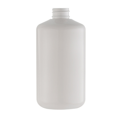 Mlecznobiała okrągła plastikowa butelka Materiał PET / kosmetyczna butelka do pakowania