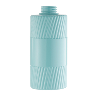 Luksusowa plastikowa butelka PETG cyjan Pusta pompa kosmetyczna 500 ml sitodruku