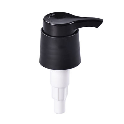 28410 Plastikowa pompa dozująca balsam z wysoką szyjką w kolorze czarnym i białym