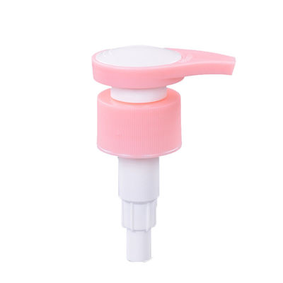 Różowa biała pompka do mydła w płynie 24 mm ze śrubą blokującą
