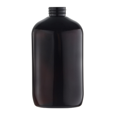 Ciemnobrązowa butelka do pakowania PET na kosmetyki 600 ml
